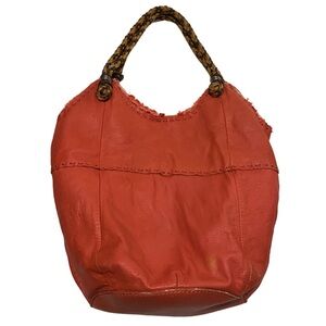 The Sak Papaya Indio Leather Large Hobo Tote Bag